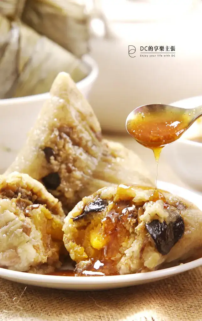 吃在台中 第三市場 古早味肉粽 免蘸醬就很夠味