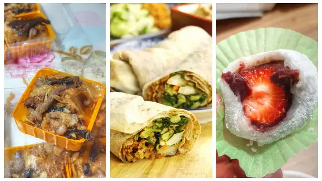 吃在台中 米吉 米食天地 20元草莓大福 鹹甜粿 潤餅 彌月油飯 南屯市場 料好實在